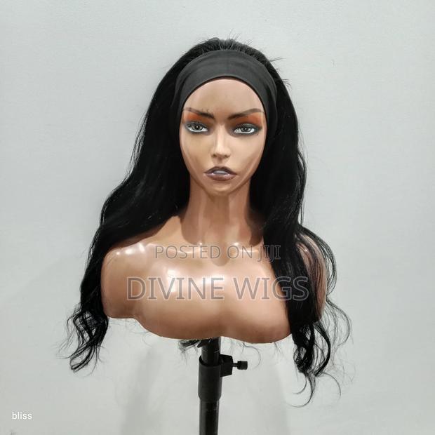 Long/Short Body Wave Head Band Wig