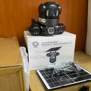 Indoor/Outdoor 4g Triple Lens Solar CCTV Camera 360 Degrees