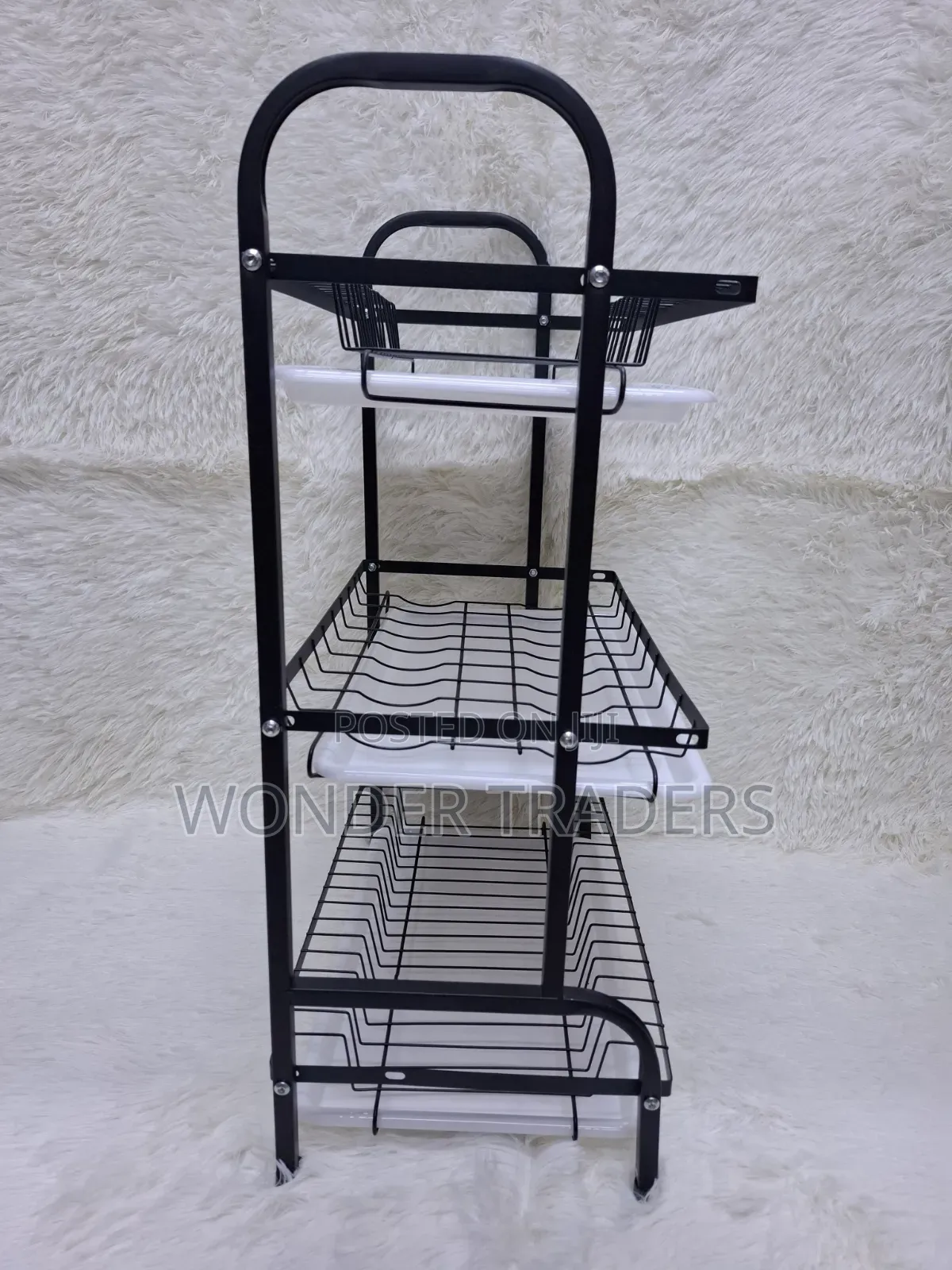 Heavy Duty 3 Tier Dish Rack With Cutlery Holder