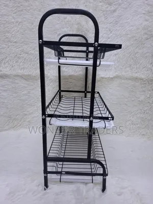 Heavy Duty 3 Tier Dish Rack With Cutlery Holder