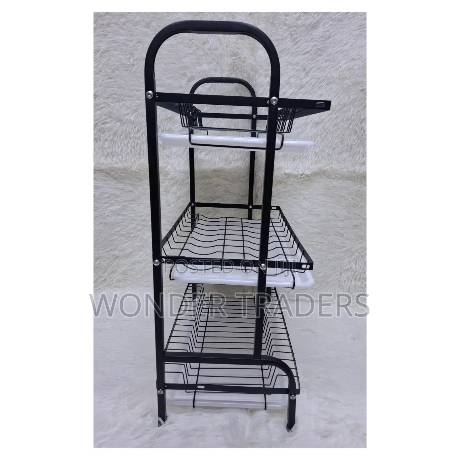 Heavy Duty 3 Tier Dish Rack With Cutlery Holder