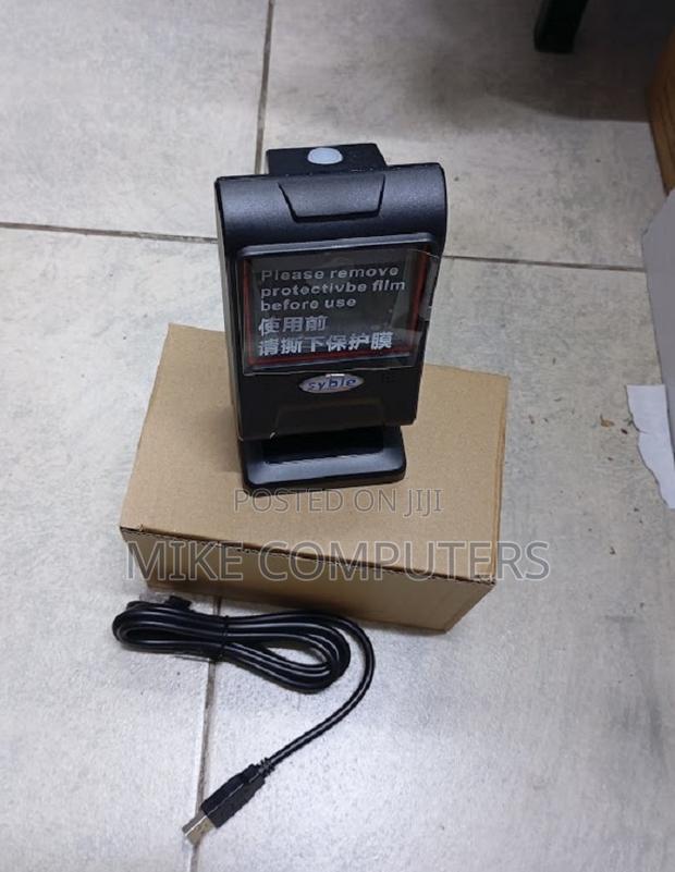 Space Efficient 1d and 2d Table Mount Barcode Scanner Hands Free