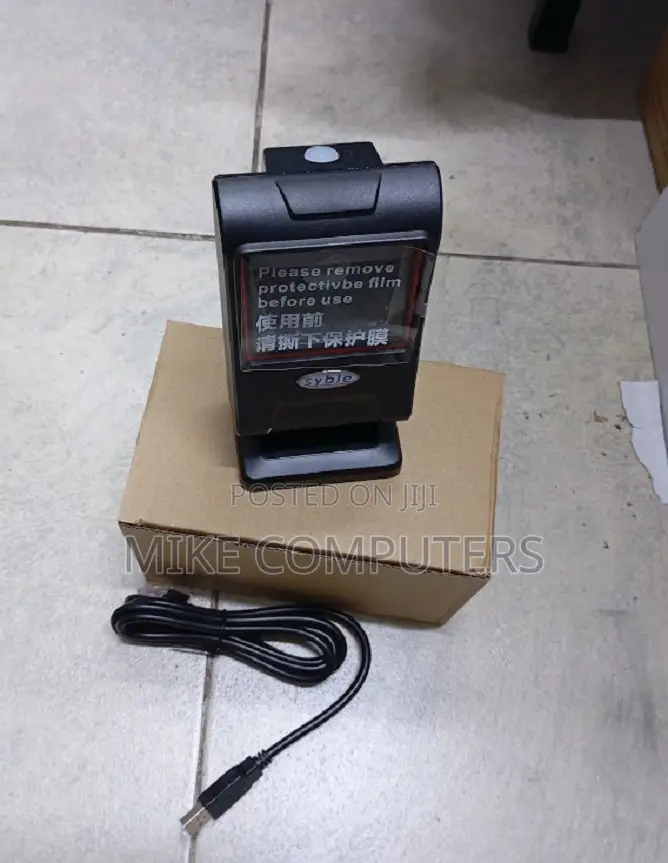 Space Efficient 1d and 2d Table Mount Barcode Scanner Hands Free