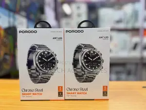 Porodo Chrono Steel Smart Watch - Silver