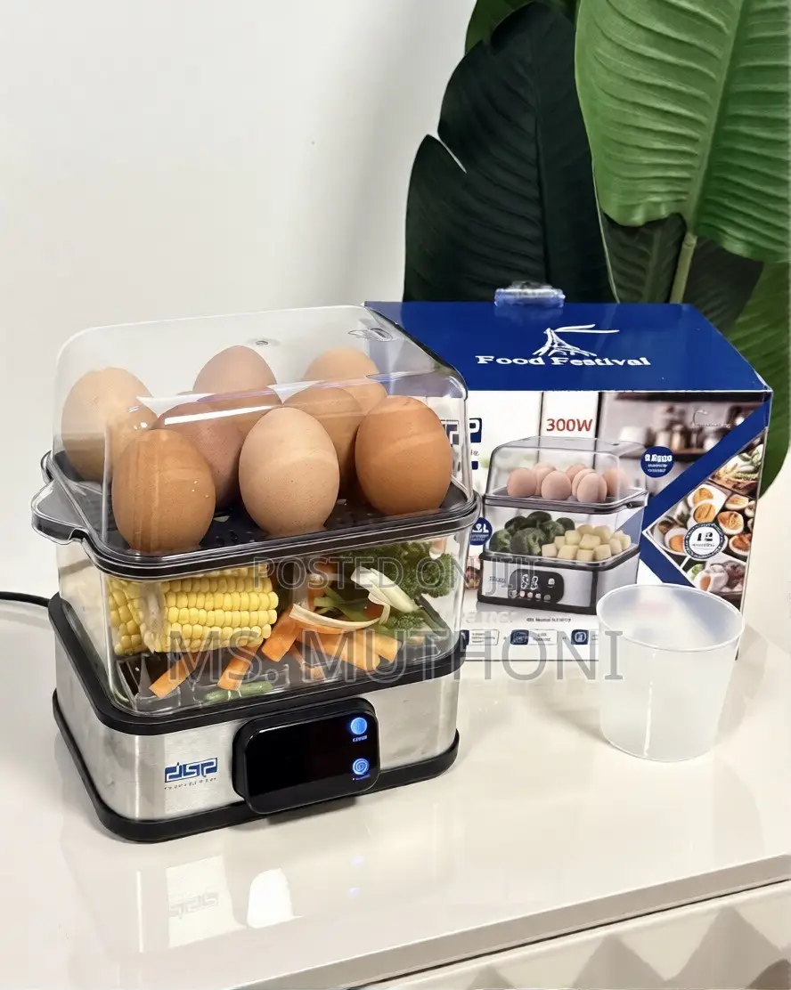 2-Layer Electric Egg Steamer Food Steamer