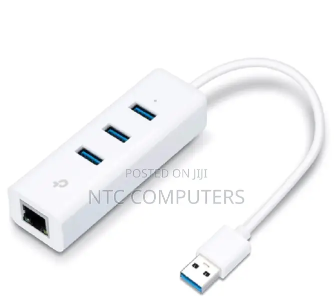 TP-Link USB 3.0 to 3-Port Hub Gigabit Ethernet Adapter - TL-UE330