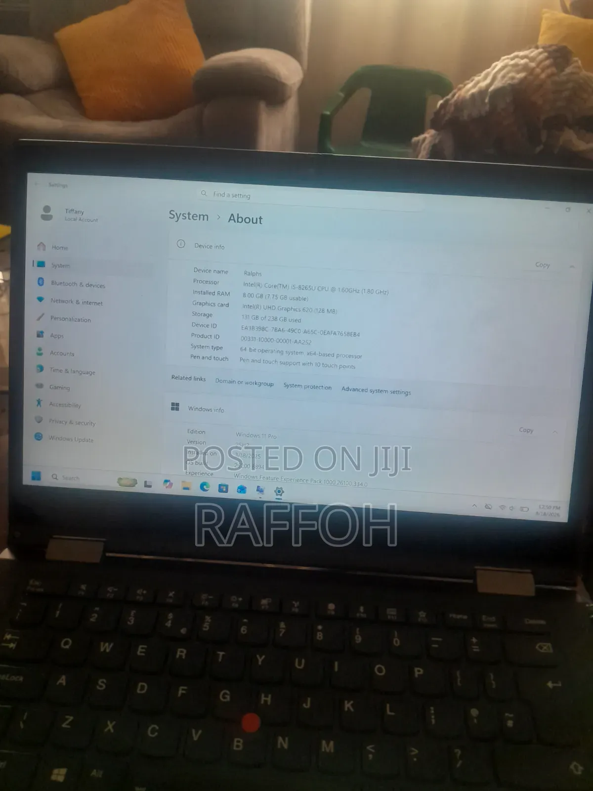 Laptop Lenovo ThinkPad X390 Yoga 8GB Intel Core i5 SSD 256GB