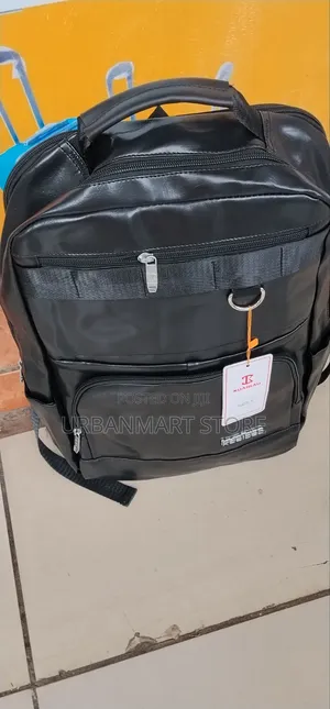Modern Professional Leather Backpack for Work, 48 Cm Height