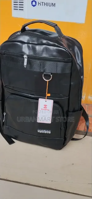 Modern Professional Leather Backpack for Work, 48 Cm Height