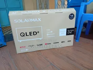 Solarm​ax 32′′ QLED+ Frameless Smart TV – FHD, WiFi, Bluetooth,