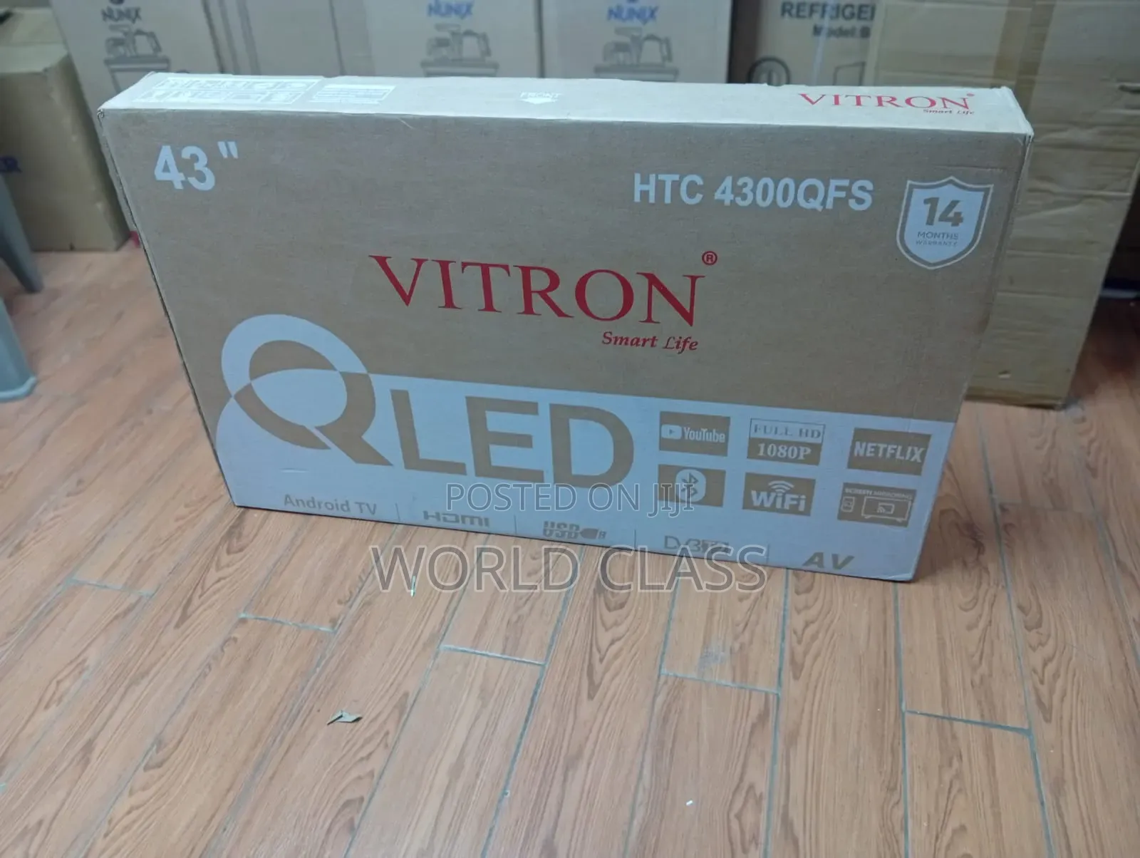 Vitron 43′′ QLED Android Smart TV – HTC 4300QFS, Full HD 1080P,