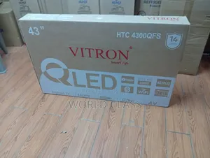 Vitron 43′′ QLED Android Smart TV – HTC 4300QFS, Full HD 1080P,