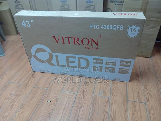 Vitron 43′′ QLED Android Smart TV – HTC 4300QFS, Full HD 1080P,