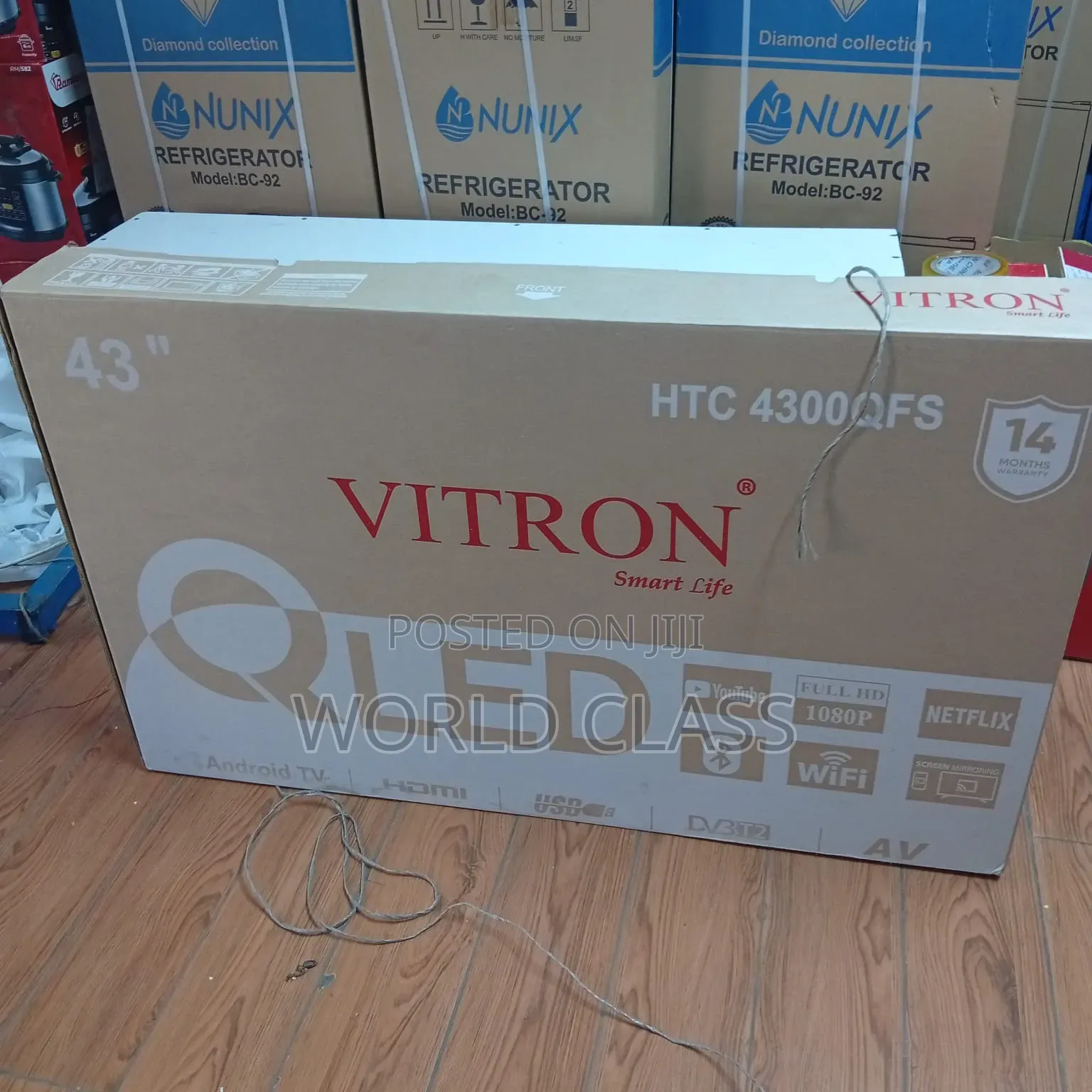 Vitron 43′′ QLED Android Smart TV – HTC 4300QFS, Full HD 1080P,