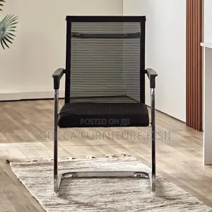 Visitors Chair; Mid-Back Mesh Office Chair