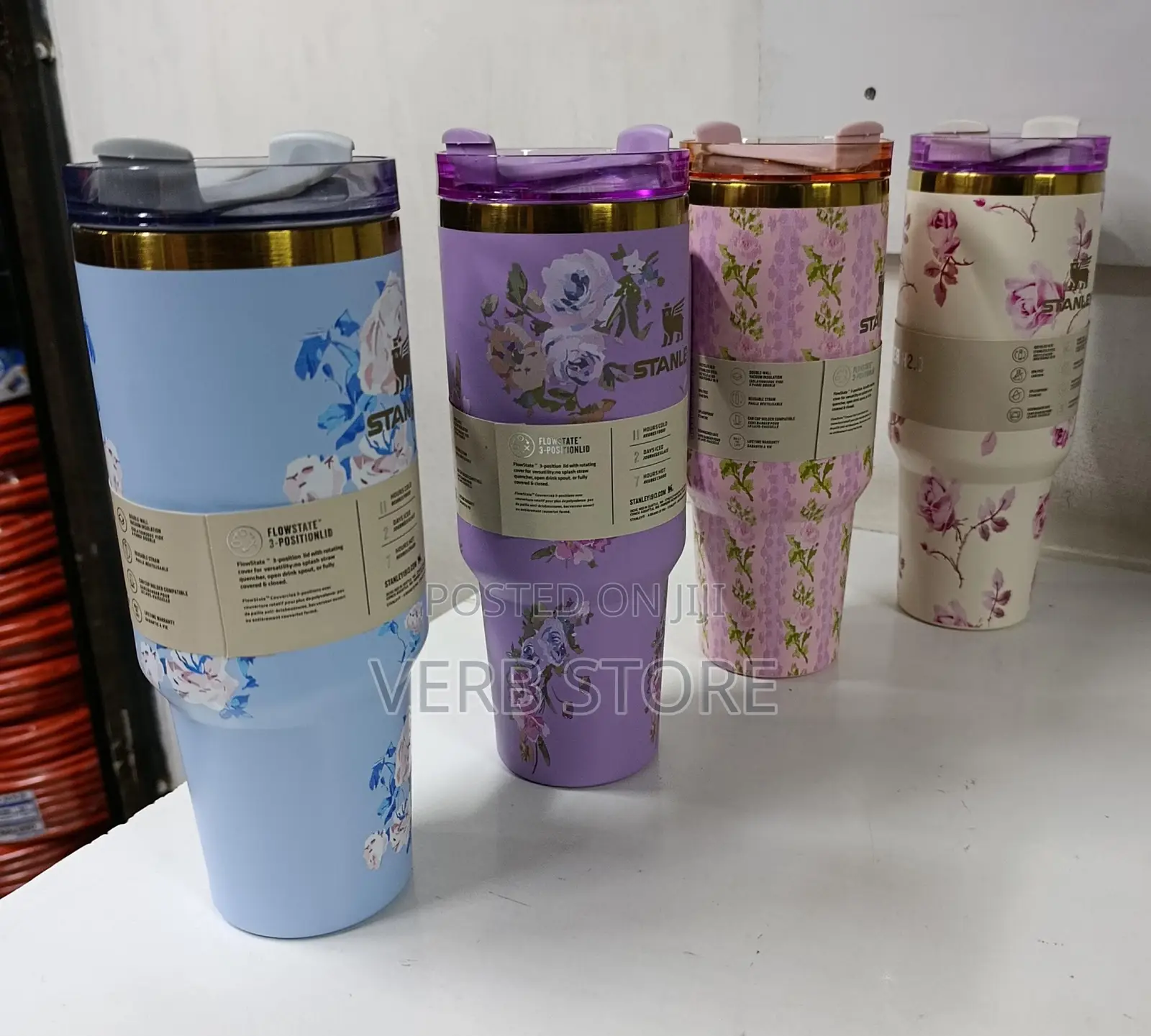 Floral Vintage Hamilton 1.2L Stanley Hot and Cold Stainless Steel
