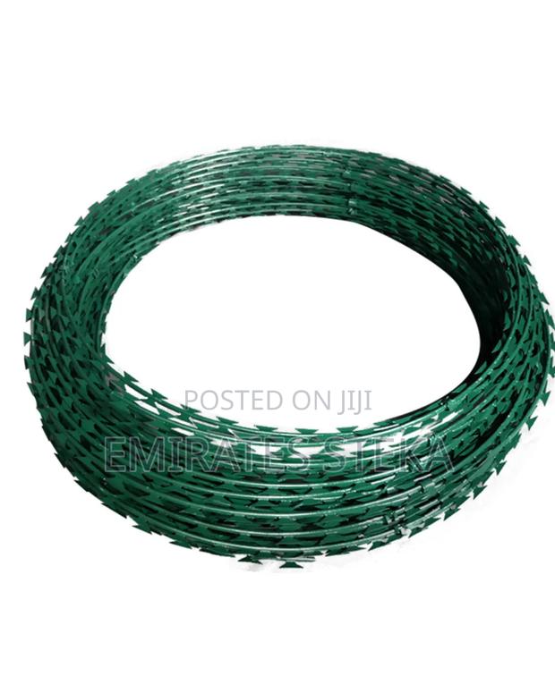 Galvanised Green 10m Razor Wire