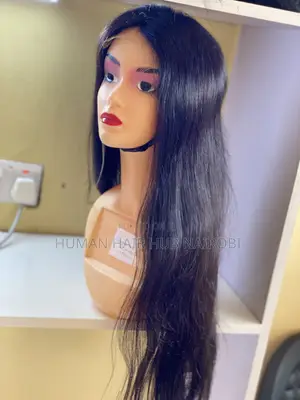 Straight 4×4 Glueless Lace Wig – 28 Inches 100% Brazilian Human Hair