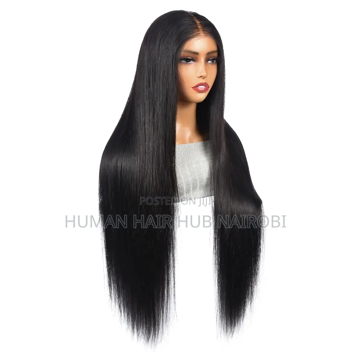 Straight 4×4 Glueless Lace Wig – 28 Inches 100% Brazilian Human Hair