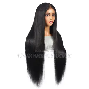 Straight 4×4 Glueless Lace Wig – 28 Inches 100% Brazilian Human Hair