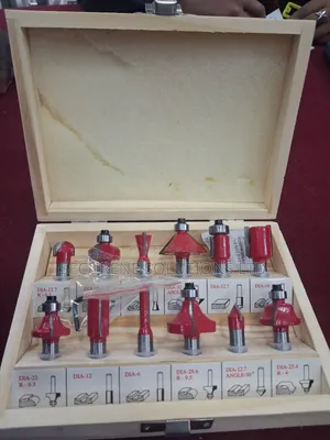 12-Piece Tungsten Carbide-Tipped (TCT) Router Bit Set