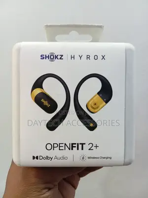 The Shokz OpenFit 2+ HYROX Edition Open-Ear Wireless Earbuds