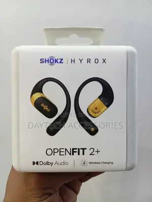 The Shokz OpenFit 2+ HYROX Edition Open-Ear Wireless Earbuds
