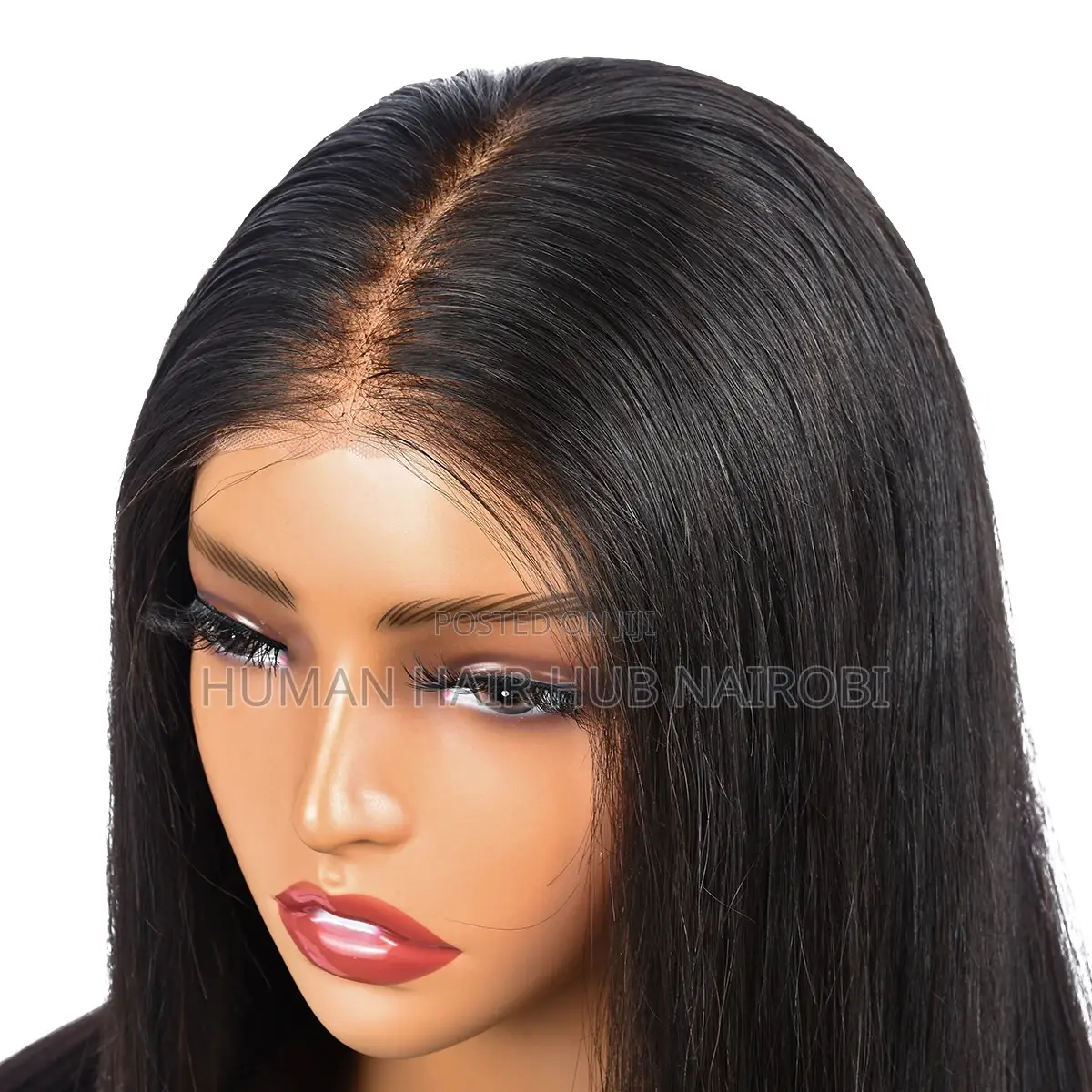 Straight 4×4 Glueless Lace Wig – 28 Inches 100% Brazilian Human Hair