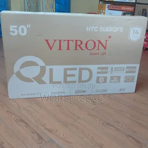 Vitron 50 Inch QLED Smart TV – WiFi, Bluetooth Netflix