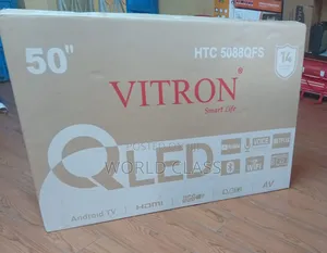 Vitron 50 Inch QLED Smart TV – WiFi, Bluetooth Netflix