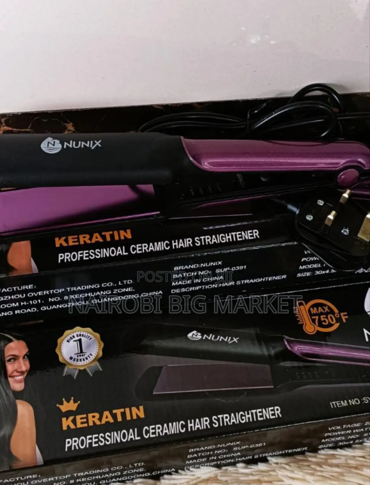 Nunix Professional Ceramic Hair Straightener