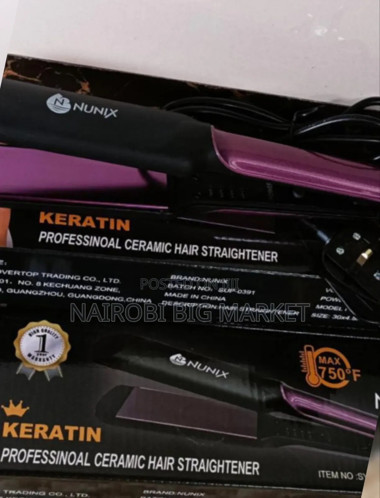 Nunix Professional Ceramic Hair Straightener