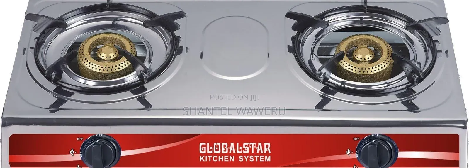 Globalstar 2 Burner Stainless Steel Table Top Cooker at
