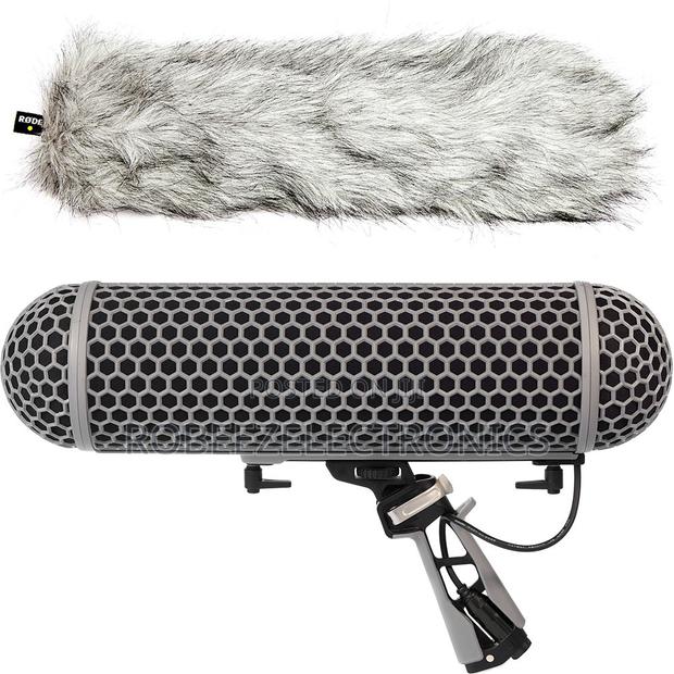 RODE Blimp Windshield and Rycote Shock Mount for Shotgun Microphones