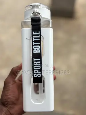 White Motivational Water Bottle