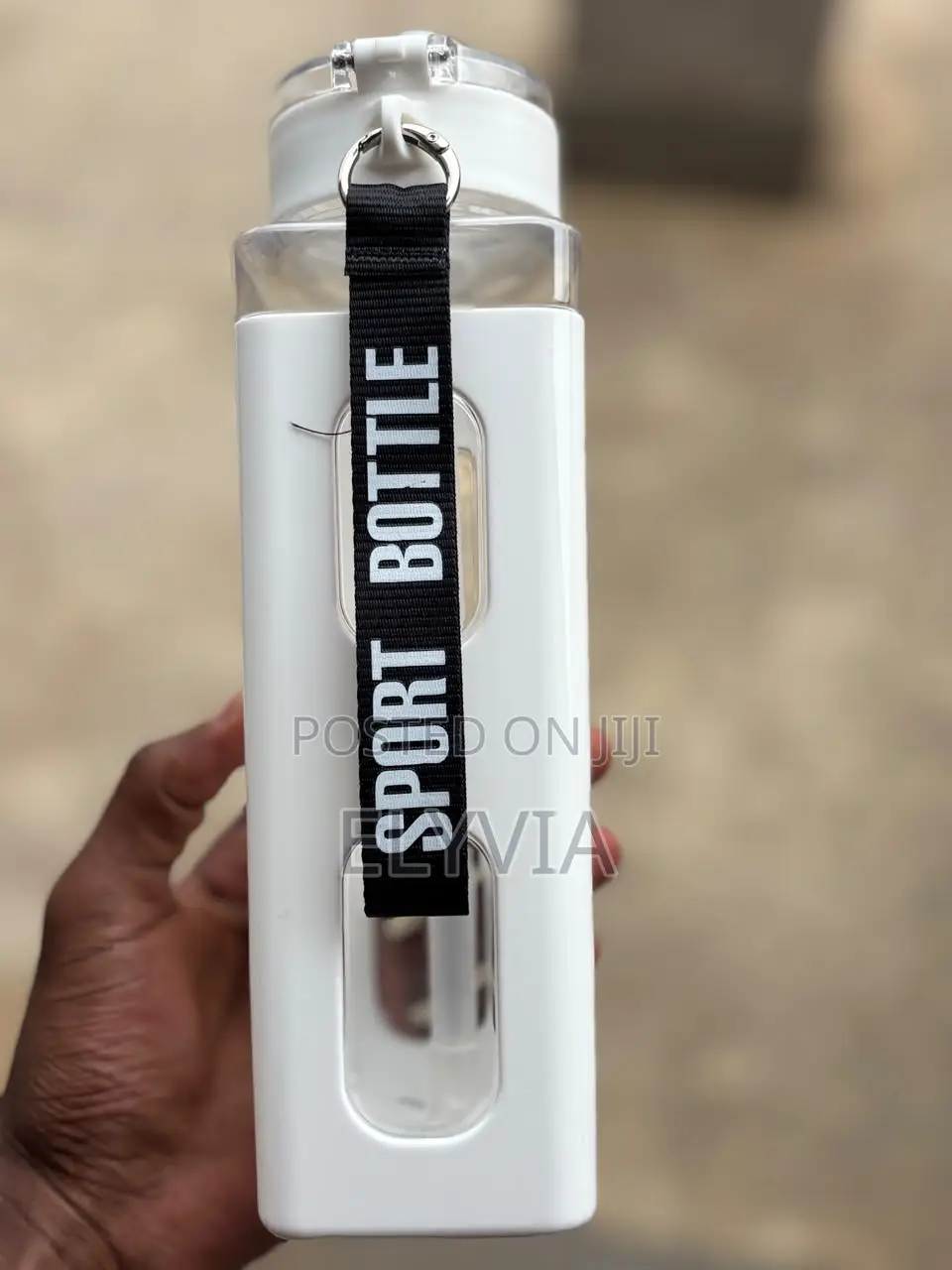White Motivational Water Bottle