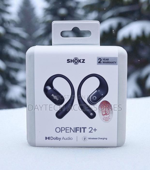 Shokz OpenFit 2+ Open-Ear Earbuds - Black