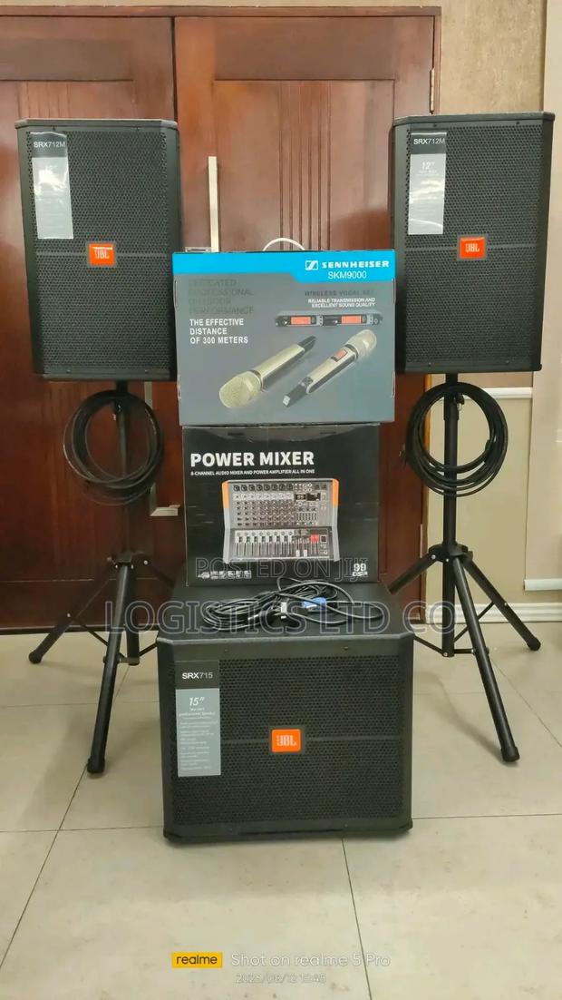 Full Set 8 Channel Powered Mixer Complete Set for Outdoor and Indoor