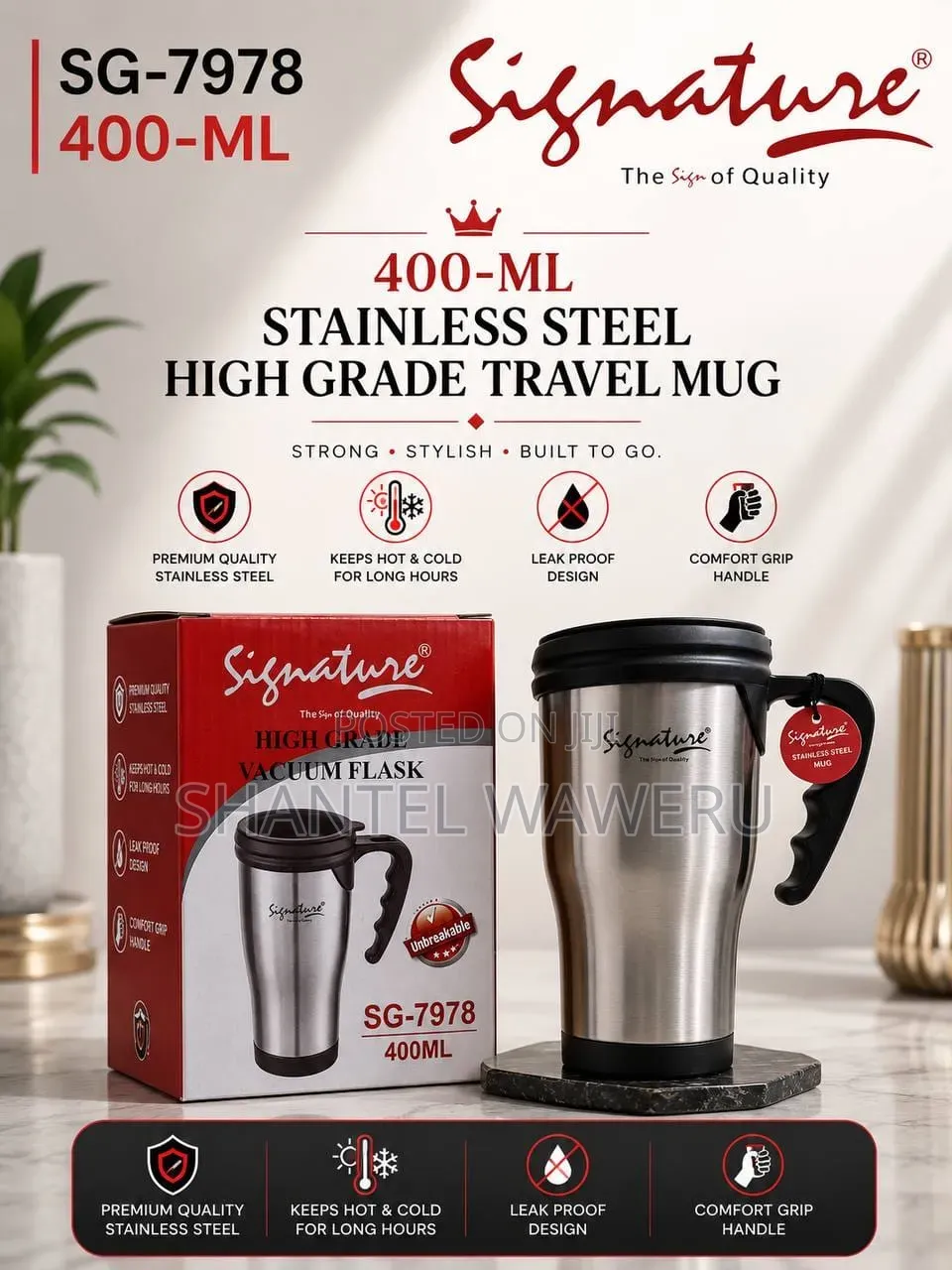 400-Ml Travel Mugs 