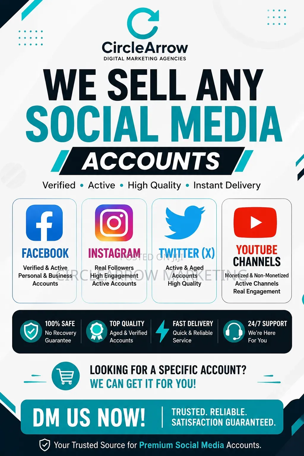 We Sell All Social Media Accounts