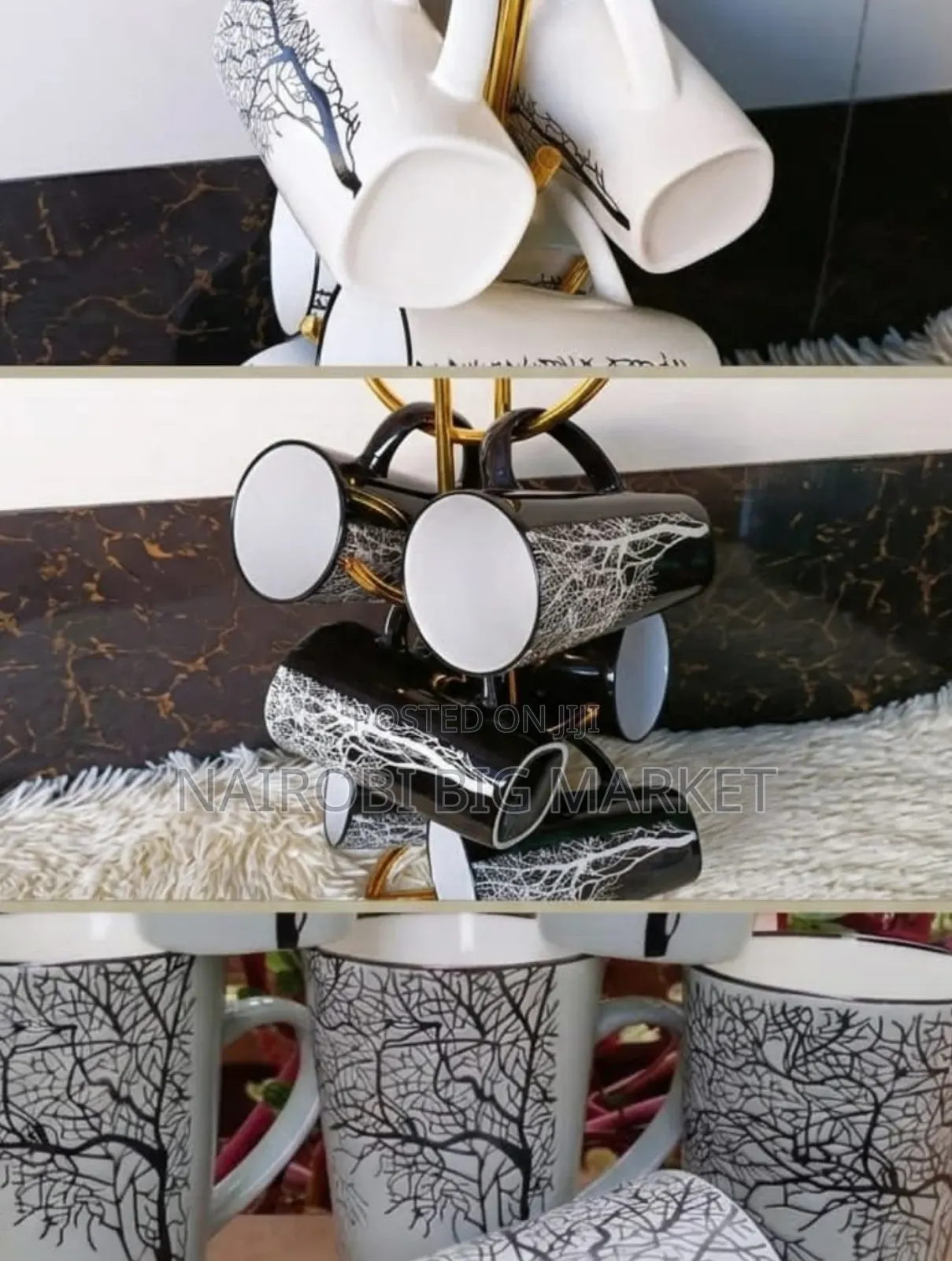Grey Tea Cups/Mugs