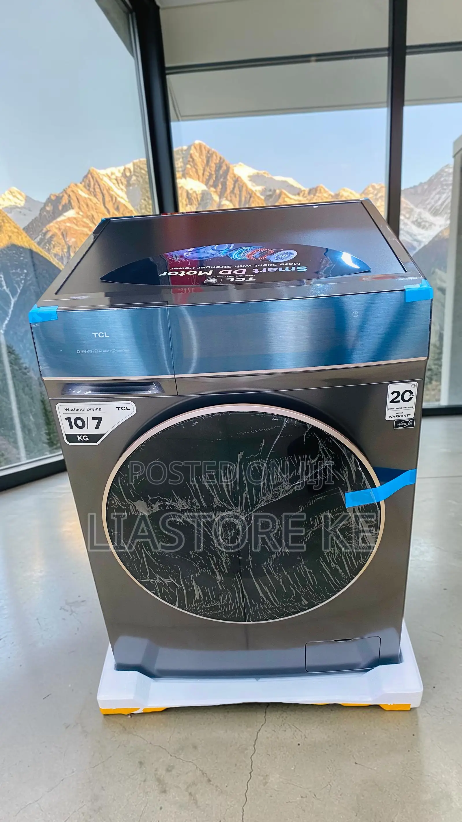 TCL 10/7kg Automatic Washer Dryer – Front Load