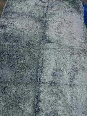 Feel the Comfort Beneath Every Step With Blue and Grey Fluffy Carpet