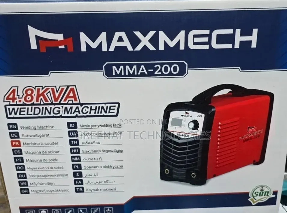 Maxmech MMA-200 4.8KVA Welding Machine Kenya