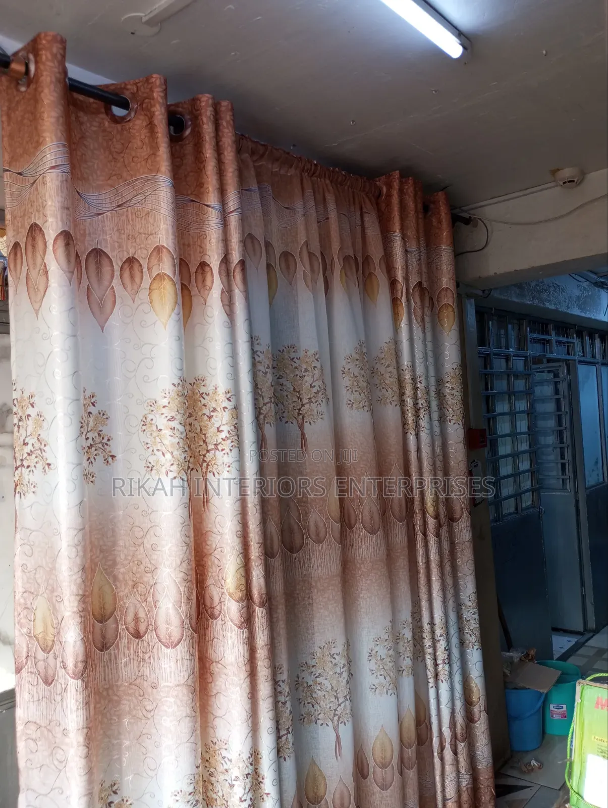Chocolate Brown Floral Curtains