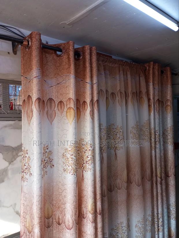 Chocolate Brown Floral Curtains - thumbnail 4