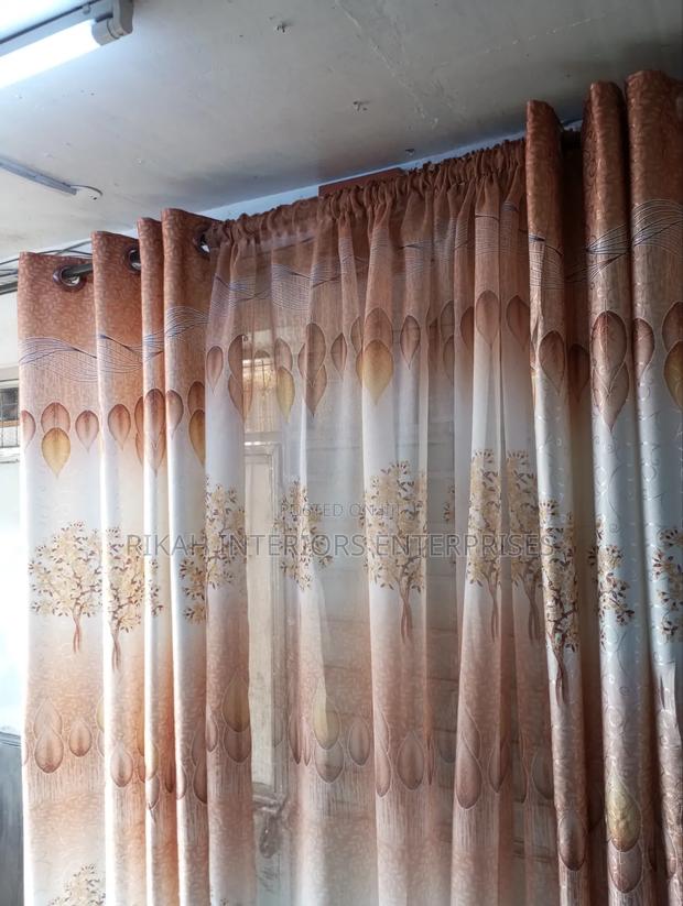 Chocolate Brown Floral Curtains - thumbnail 5