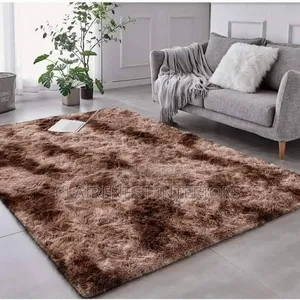 Hand Washable 5 by 8 Brown and Grey Carpets