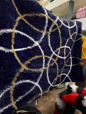 7 by 8 Machine Washable Fluffy Wall to Wall Carpets