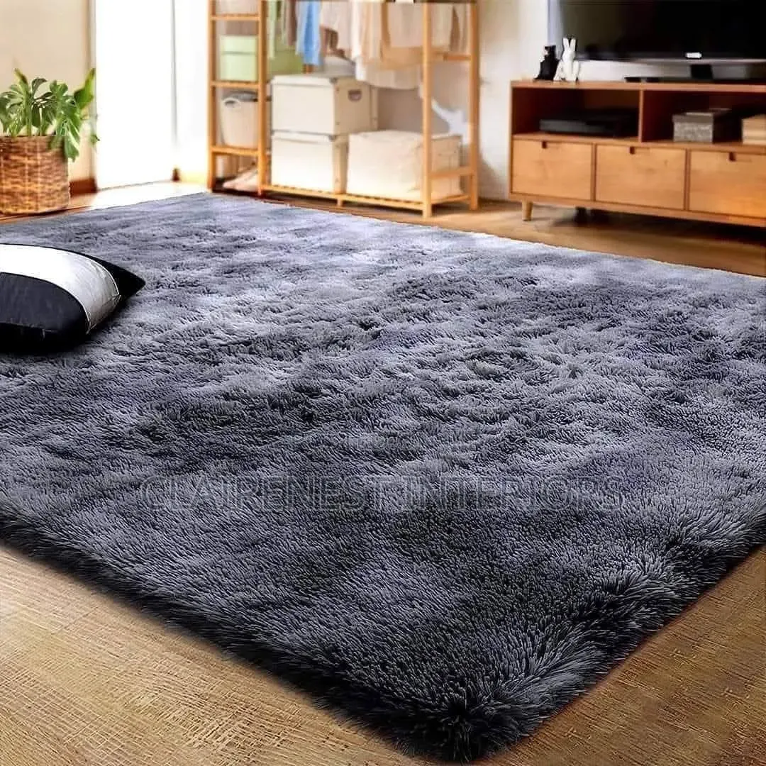 7 by 8 Machine Washable Fluffy Wall to Wall Carpets